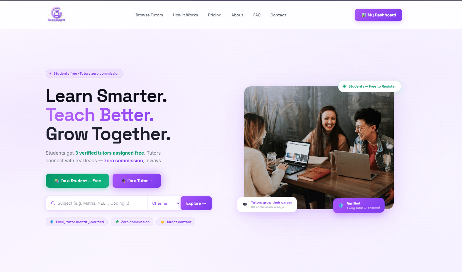 GeethaEduPro website designed and developed by Codynex Technology