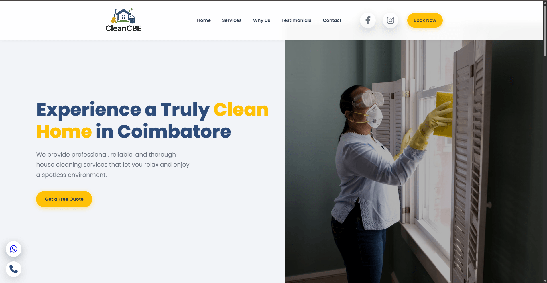 Clean CBE website designed and developed by Codynex Technology