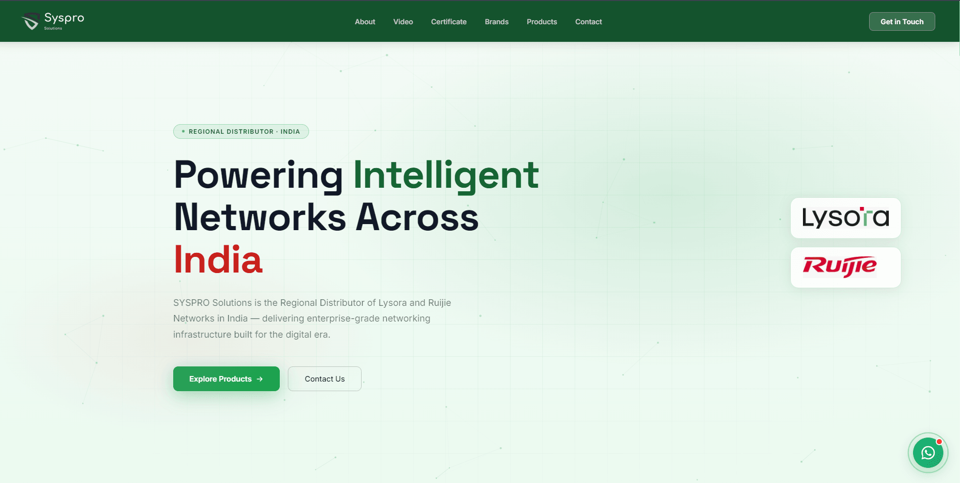 SYSPRO Solutions website designed and developed by Codynex Technology